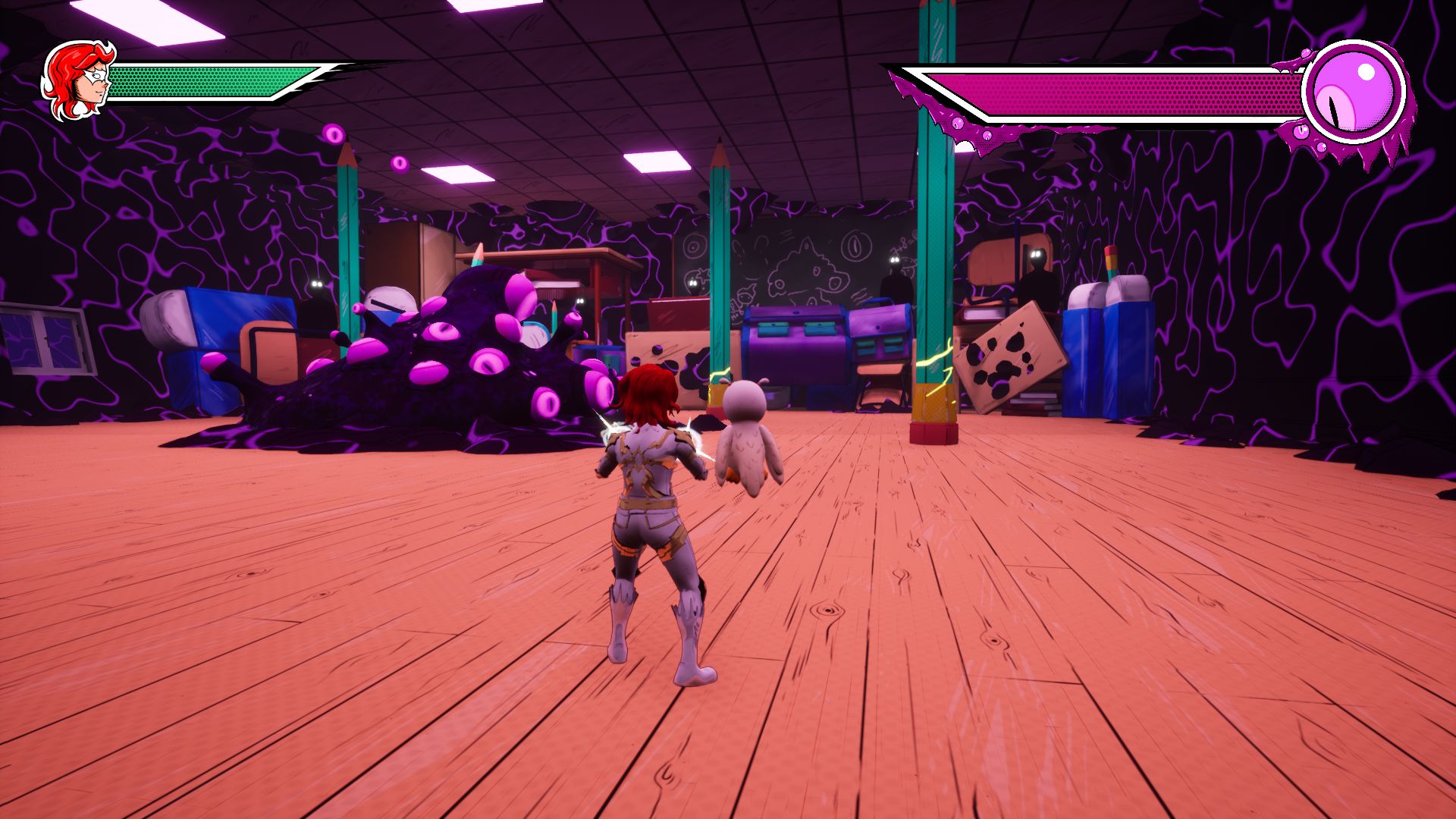 Boss fight, phase one