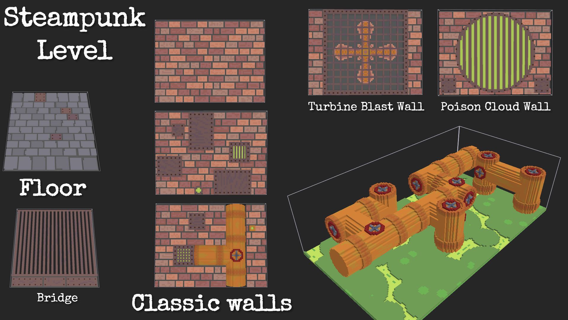 Second level art, steampunk